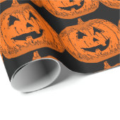 Halloween-Packpapier, Halloween-Geschenkverpackung Geschenkpapier (Rolleneckpunkt)