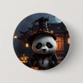 Halloween Panda Button (Vorderseite)