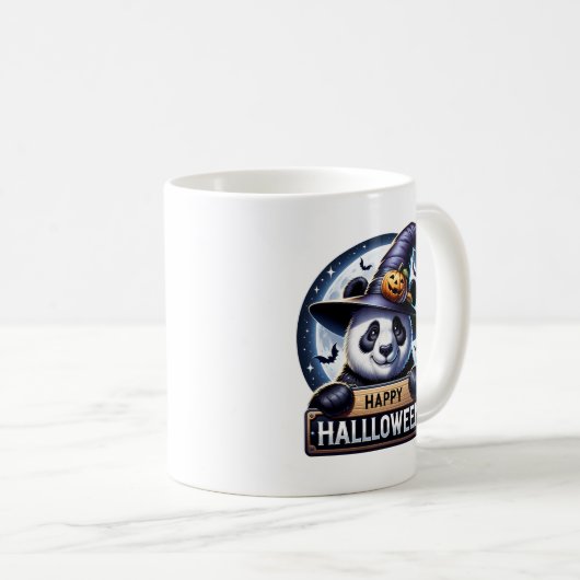 Halloween Panda Kaffeetasse (VorderseiteRechts)