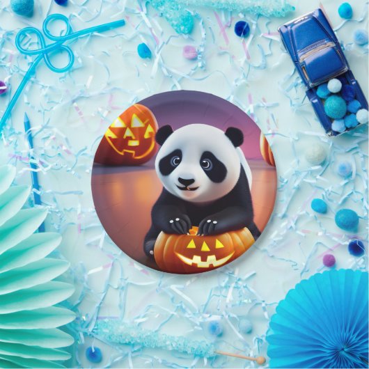 halloween panda pappteller (Party)