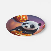 halloween panda pappteller (Schrägansicht)