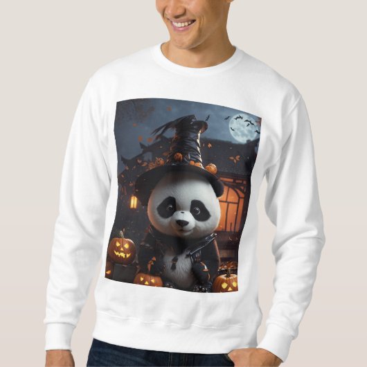 Halloween Panda Sweatshirt (Vorderseite)