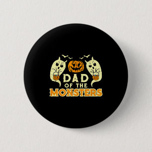Halloween Papa der Monster Lustiges Familiekostüm Button