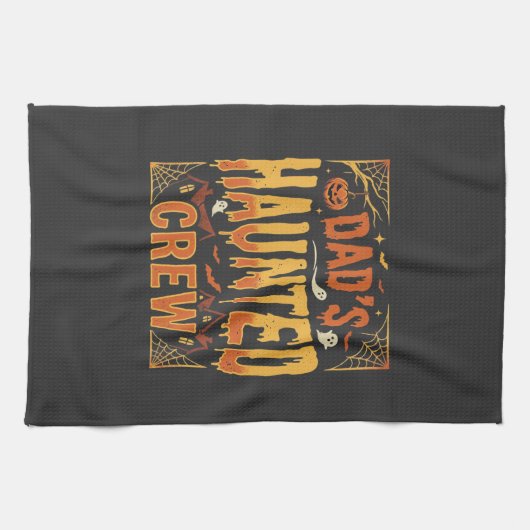 Halloween Papa Geister-Crew Geschirrtuch (Horizontal)
