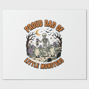 Halloween Papa Kleine Monster Nacht Geschenkpapier