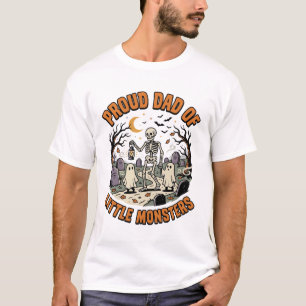 Halloween Papa Kleine Monster Nacht T-Shirt