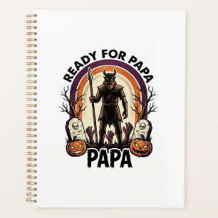 Halloween Papa-Shirt Vintage-Friedhof-Sonnenunterg Planer