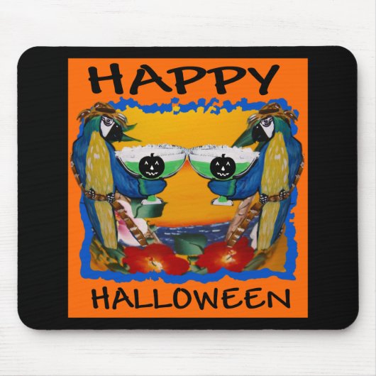 HALLOWEEN PAPAGEIEN MOUSEPAD (Vorne)