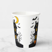 Halloween Paper Cup mit Spuk Hausdesign Pappbecher (Links)