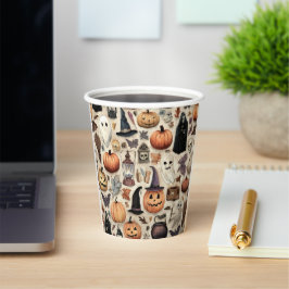Halloween Paper Cups mit undurchsichtigem Design Pappbecher