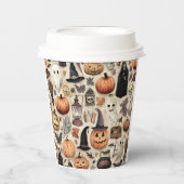 Halloween Paper Cups mit undurchsichtigem Design Pappbecher (Vorderseite)