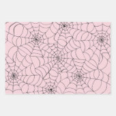 Halloween Paper - Gespenster und Spinnennetz Geschenkpapier Set (Vorderseite 3)