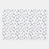 Halloween Paper - Gespenster und Spinnennetz Geschenkpapier Set (Vorderseite)