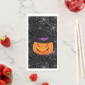 Halloween Paper Guest Towel Pumpkin Serviette (Beispiel)