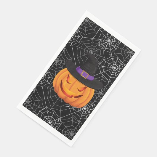 Halloween Paper Guest Towel Pumpkin Serviette (Ecke)