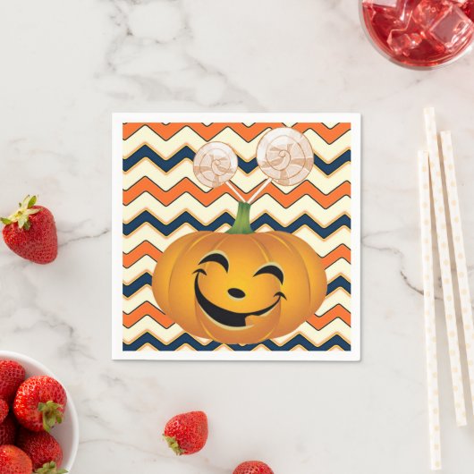 Halloween Paper Napkins, Pumpkin Serviette (Beispiel)