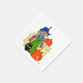 Halloween Paper Napkins, Scarecrow Serviette (Ecke)