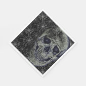 Halloween Paper Napkins-Skull & Webs Serviette (Ecke)