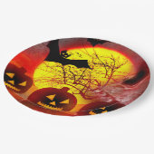 Halloween Paper Party Plate Pappteller (Schrägansicht)