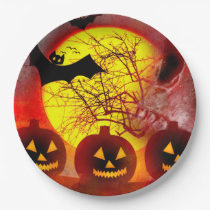 Halloween Paper Party Plate Pappteller