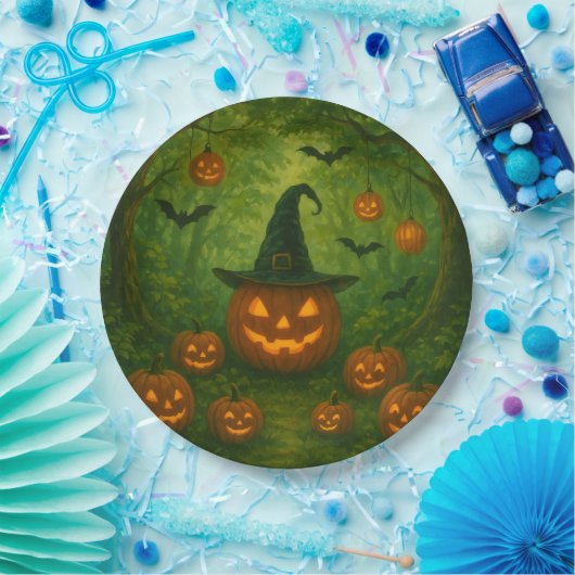 Halloween paper plates that blend in with nature pappteller (Party)