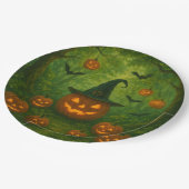 Halloween paper plates that blend in with nature pappteller (Schrägansicht)