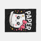 Halloween Paper Scissors Rock Matching Cute Paper Fleecedecke (Vorderseite (Horizontal))