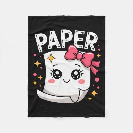 Halloween Paper Scissors Rock Matching Cute Paper Fleecedecke (Vorderseite)