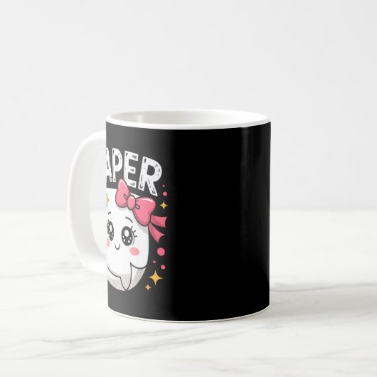 Halloween Paper Scissors Rock Matching Cute Paper Kaffeetasse (Vorderseite Links)