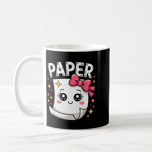Halloween Paper Scissors Rock Matching Cute Paper  Kaffeetasse (Links)