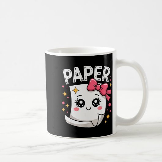 Halloween Paper Scissors Rock Matching Cute Paper Kaffeetasse (Rechts)