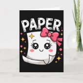 Halloween Paper Scissors Rock Matching Cute Paper Karte (Vorderseite)