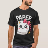 Halloween Paper Scissors Rock Matching Cute Paper  T-Shirt (Vorderseite)