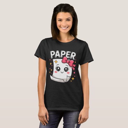 Halloween Paper Scissors Rock Matching Cute Paper  T-Shirt (Vorne ganz)
