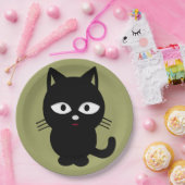 Halloween Paper Teller/Black Cat Pappteller (Party)