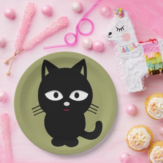 Halloween Paper Teller/Black Cat Pappteller (Party)