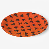 Halloween Paper Teller/Black Cat Pappteller (Schrägansicht)