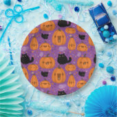 Halloween Paper Teller/Black Cats Pappteller (Party)