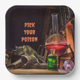 Halloween Paper-Teller, gib dein Gift aus Pappteller