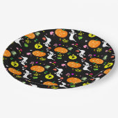 Halloween Paper Teller/Hexen, Geist, Pumpkins Pappteller (Schrägansicht)