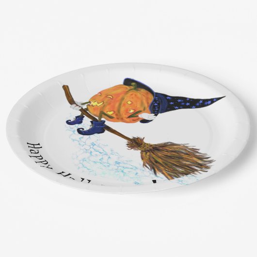 Halloween Paper Teller Hexenkürbis (Schrägansicht)