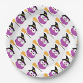 Halloween Paper Teller/Owl mit Hexenhut und Br Pappteller (Vorderseite)