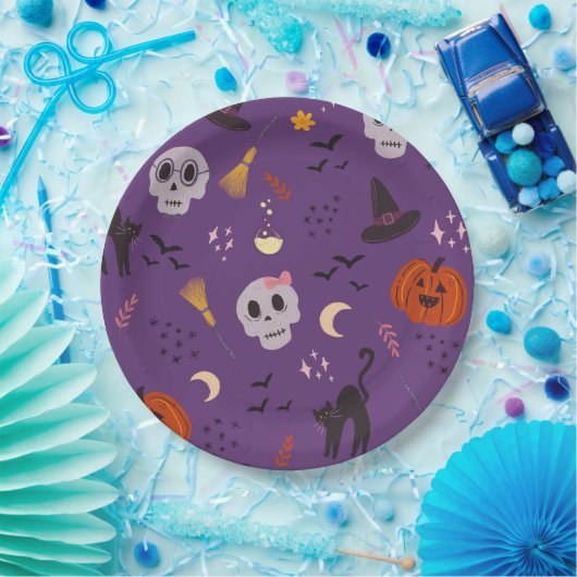 Halloween Paper Teller - Skulls, Pumpkins und Blac (Party)
