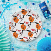 Halloween Paper Tellers 9"/Pumpkin, Geist und Fled Pappteller (Party)