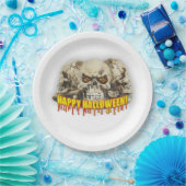 Halloween Paper Tellers 9"/Skulls Pappteller (Party)