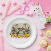 Halloween Paper Tellers 9"/Skulls Pappteller (Party)