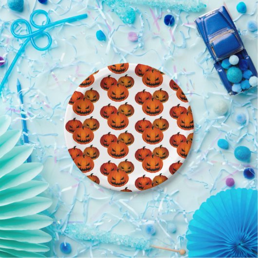 Halloween Paper Tellers Beängstigende Pumpkins Pappteller (Party)