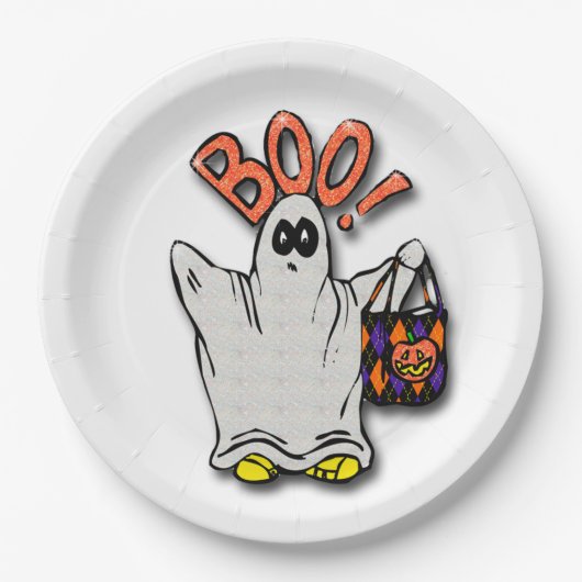 Halloween Paper Tellers/Geist Pappteller (Vorderseite)