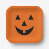 Halloween Paper Tellers-Pumpkin-Gesicht Pappteller (Vorderseite)