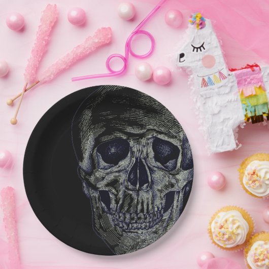 Halloween Paper Tellers-Skull Pappteller (Party)